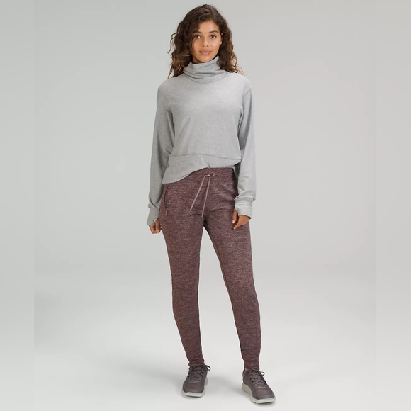 lululemon athletica Pants - Lululemon Engineered Warmth marino wool blend Jogger Full Length size 8